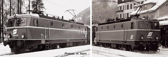 Set of two Electric locomotives class 1044 (1 powered & 1 dummy) (3-RAIL AC)<br /><a href='images/pictures/Roco/68444.jpg' target='_blank'>Full size image</a>
